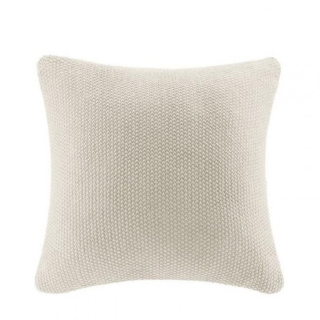 INK Plus IVY II30-737 Bree Knit Square Pillow Cover - Ivory